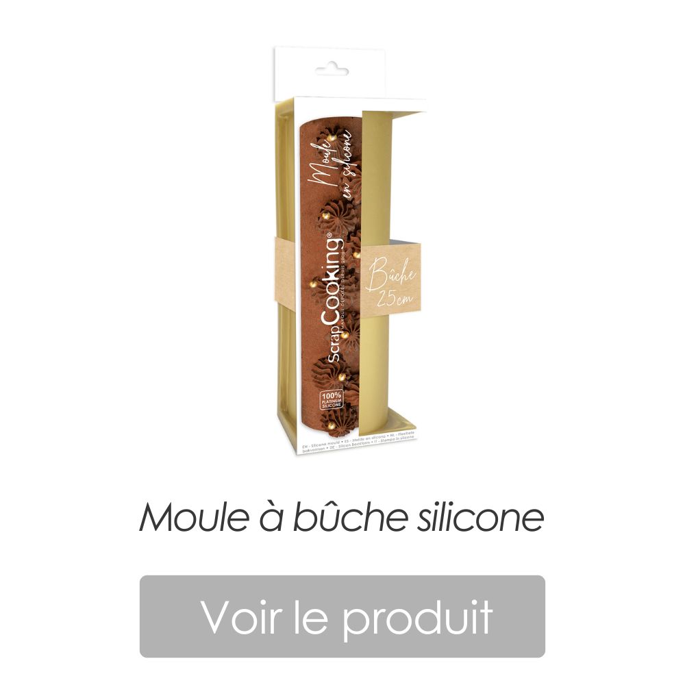 Recette bûche chocolat café et biscuit madeleine Moule buche - ScrapCooking